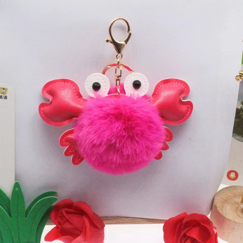Cartoon Cute Crab Keychain Pendant