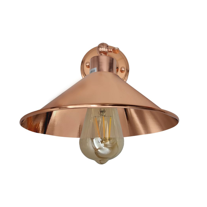 Rose Gold Retro Metal Lamp Electroplated Finish E27 lamp