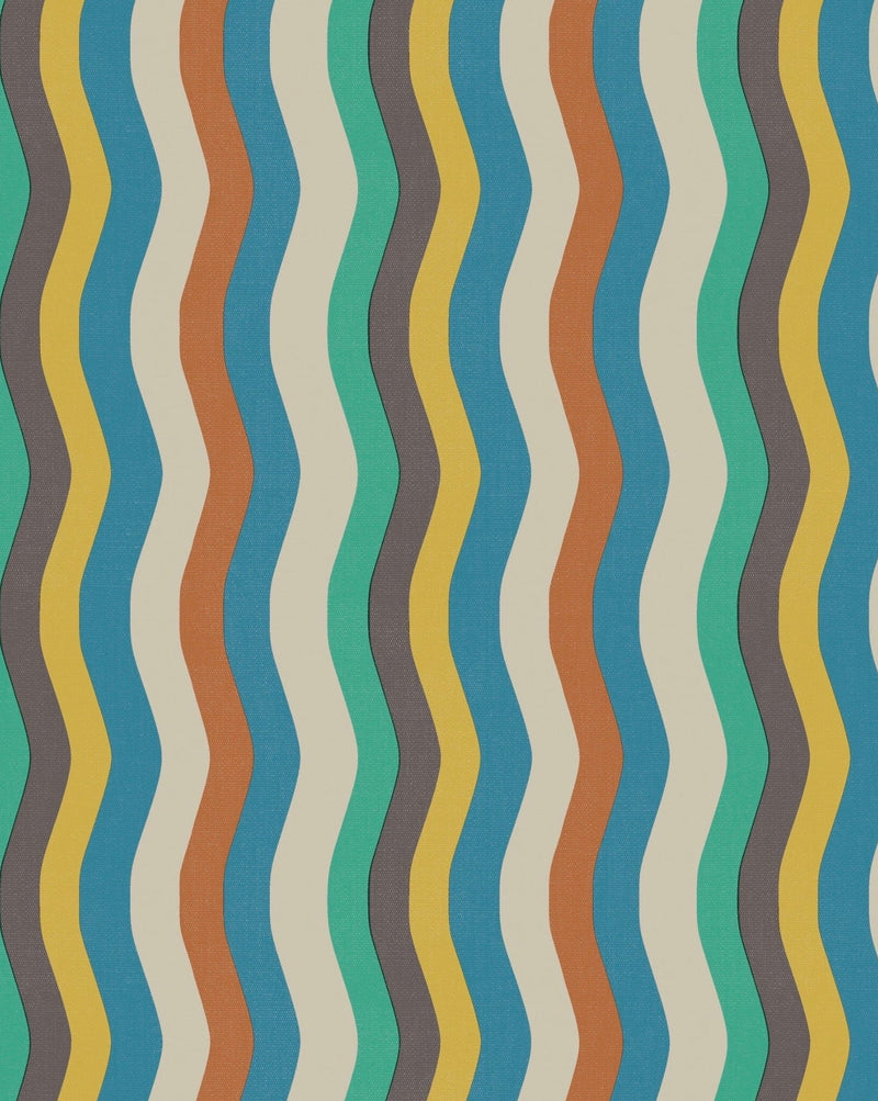 Wavy Stripe Wallpaper
