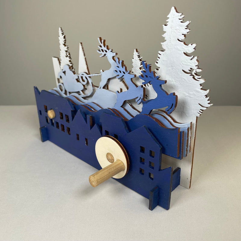 Mechanical Santa Sleigh - Flatpack Model Kit