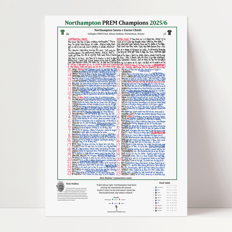Northampton v Exeter, Premiership Final Jun 2026 - Mullins