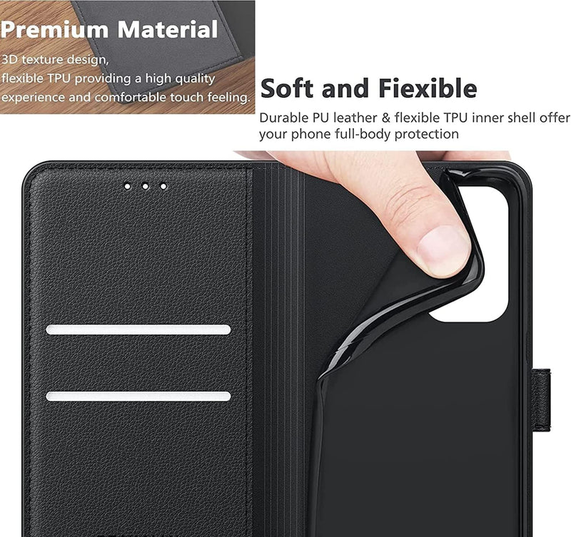 Samsung Galaxy A21s Book Flip Case Leather Wallet