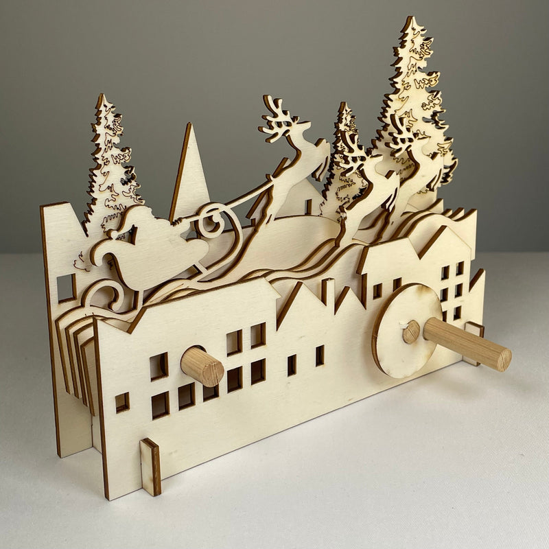 Mechanical Santa Sleigh - Flatpack Model Kit