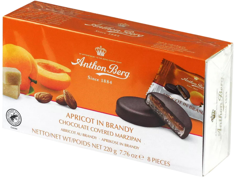 Anthon Berg | Apricot in Brandy Chocolate Marzipan | 220g