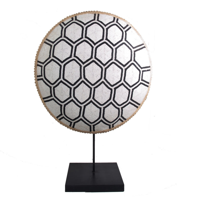 Cameroon Beaded Shield - L - 57cm 28A
