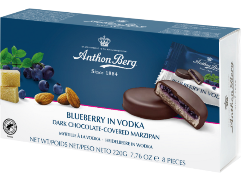 Anthon Berg | Blueberry Vodka Dark Chocolate Marzipan | 220g