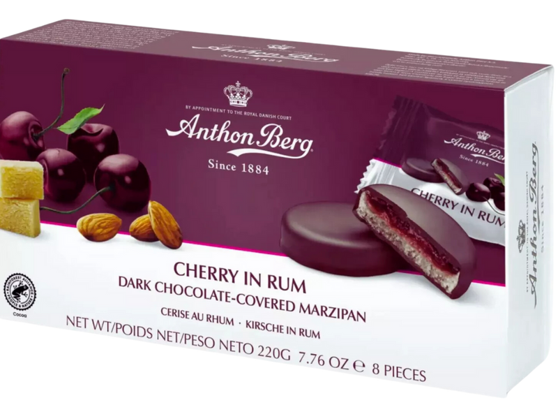 Anthon Berg | Cherry in Rum Chocolate Marzipan | 220g
