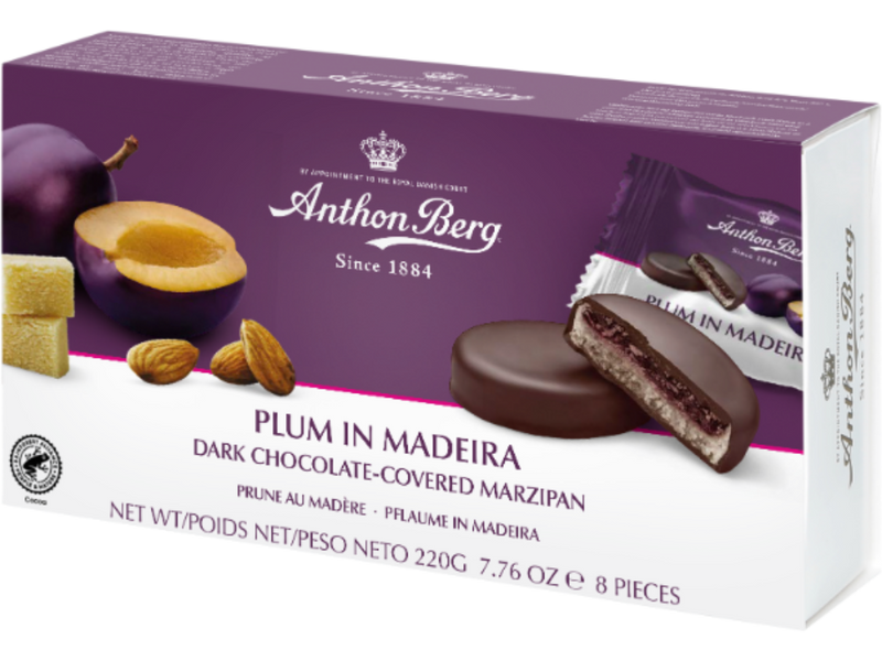 Anthon Berg | Plum in Madeira Chocolate Marzipan | 220g