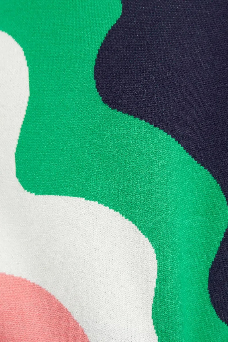 Abra Squiggle Engineered Jacquard Jumper