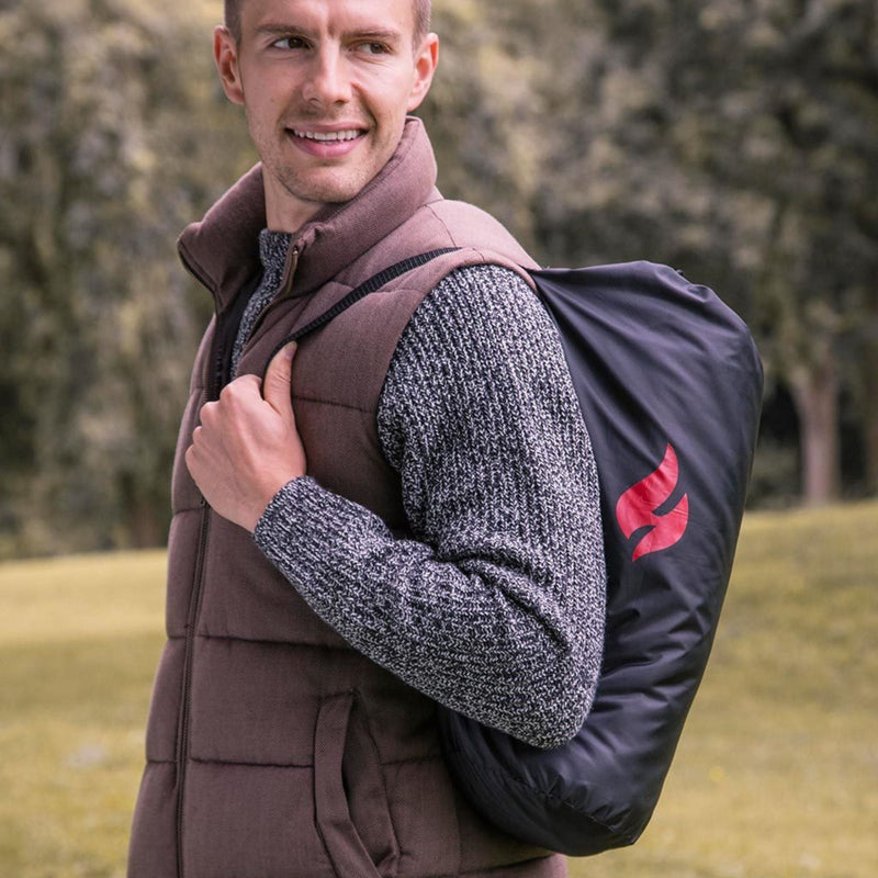 Soft Fleece Outdoor Camping Picnic Blanket with Waterproof Backing in Bag
