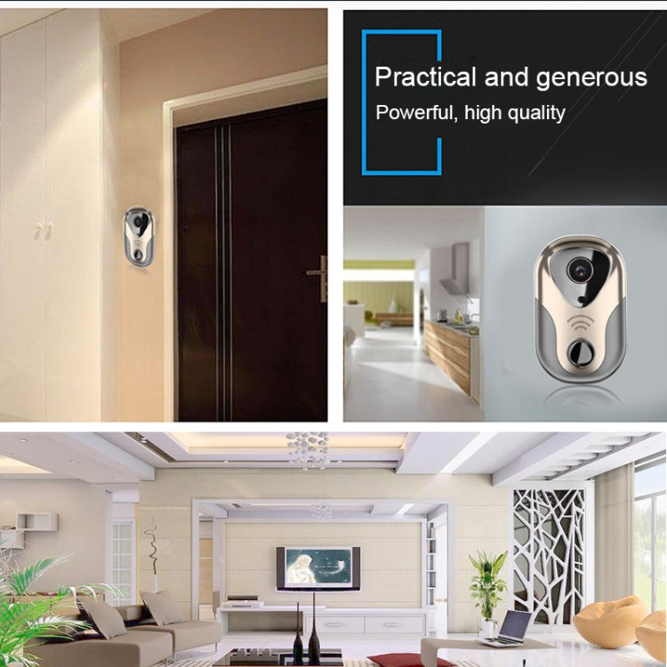 163Eye L1-NJ Smart Visual WIFI 1.3MP Network HD Intercom Doorbell , Support Micro SD Card  & Night Vision, 163Eye Gold, 163Eye