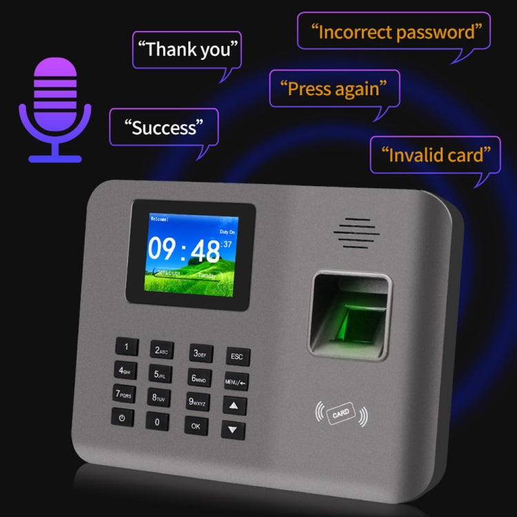 Realand Card Realand AL325D Fingerprint Time Attendance with 2.4 inch Color Screen ...
