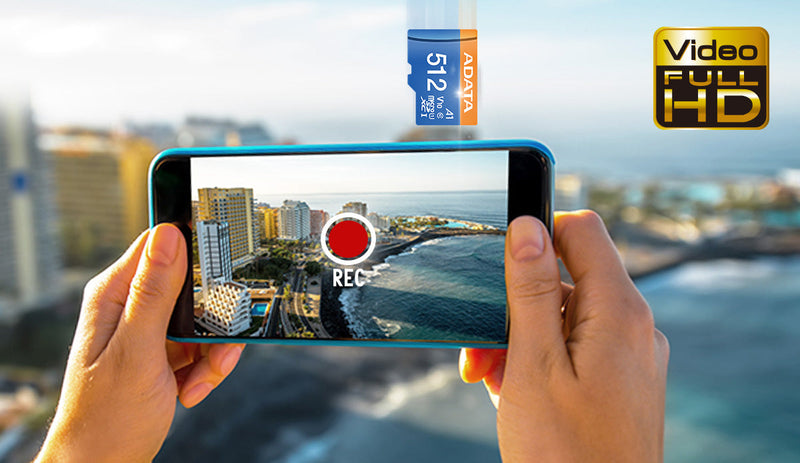 ADATA Premier Class 10 UHS-I MicroSD Card with Adapter - 32GB to 512GB