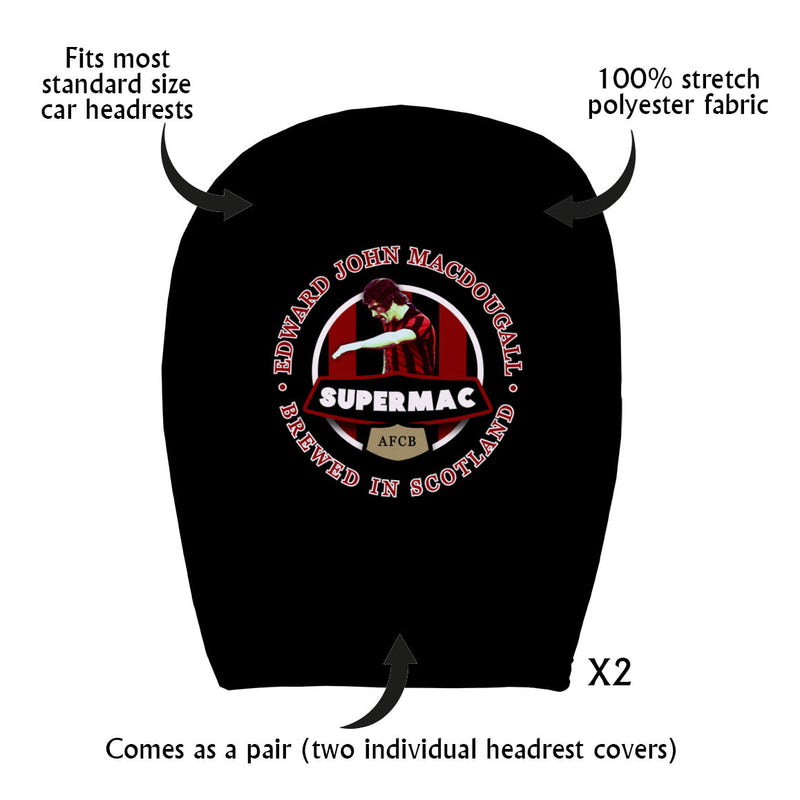 Bournemouth Ted MacDougall - Football Legends - Headrest Cover