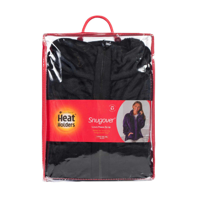 Ladies 1.7 TOG Oversized Full Zip Up Thermal Fleece Jacket for Winter