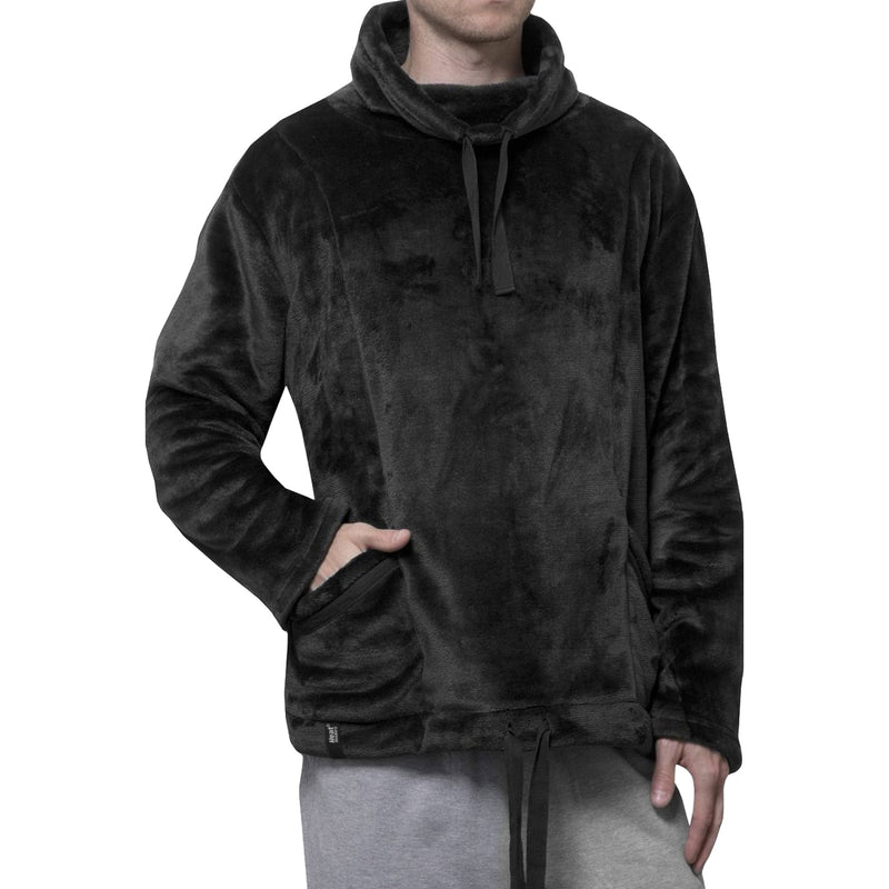 Mens Thermal Fleece Snugover Jumper with Front Pockets