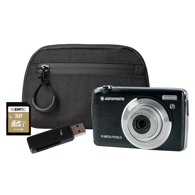 Agfa DC8200 Camera Kit with 32GB SD, Card Reader & Shoulder Bag