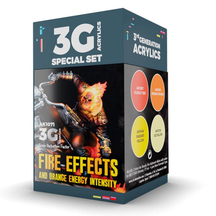 AK Interactive Wargame Color Set: Fire Effects (AK1071)