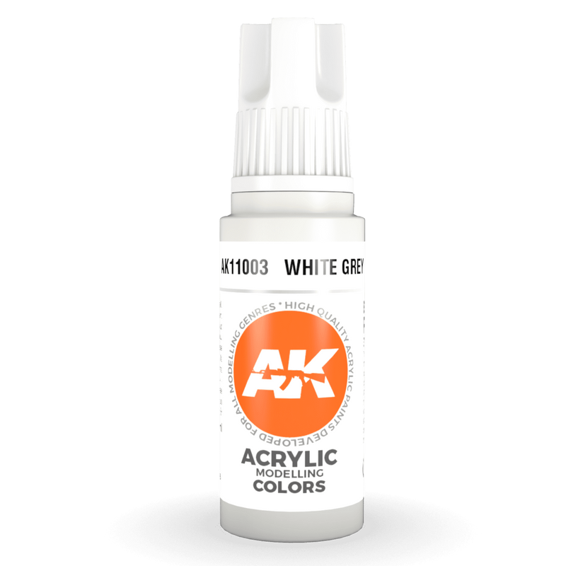 AK Interactive 3rd Gen Acrylic - White Grey 17ml AK11003