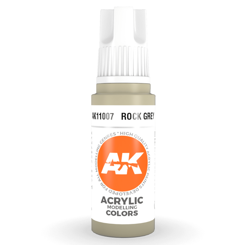 AK Interactive 3rd Gen Acrylic - Rock Grey 17ml AK11007