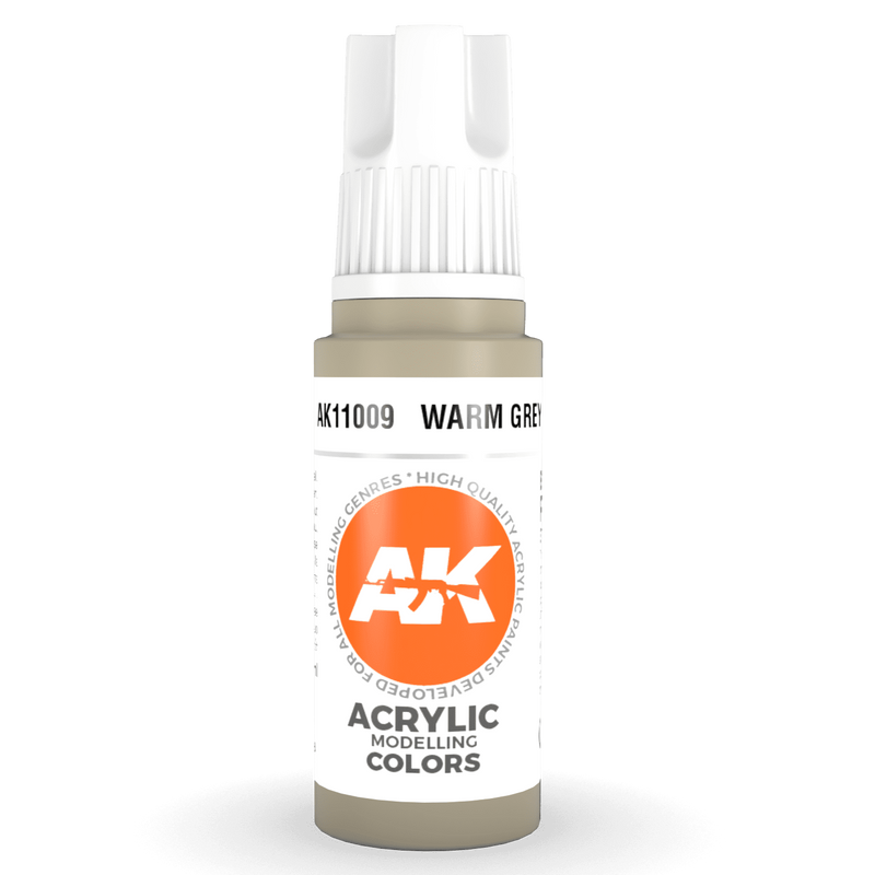 AK Interactive 3rd Gen Acrylic - Warm Grey 17ml AK11009