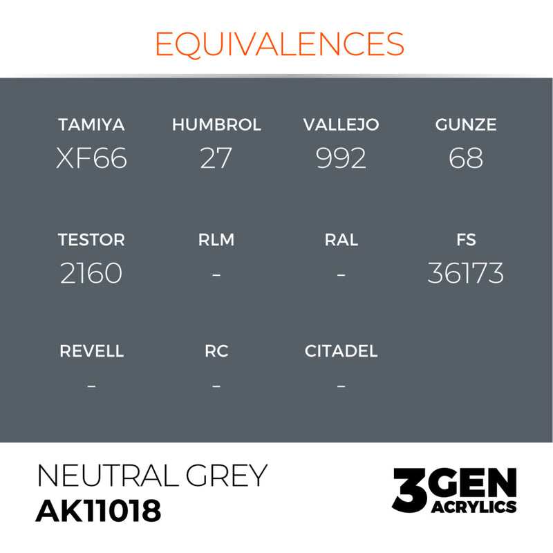 AK Interactive 3G - Neutral Grey 17ml (AK11018)
