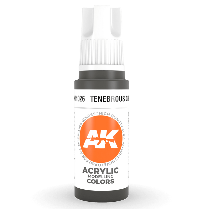 AK Interactive 3rd Gen Acrylic - Tenebrous Grey 17ml AK11026