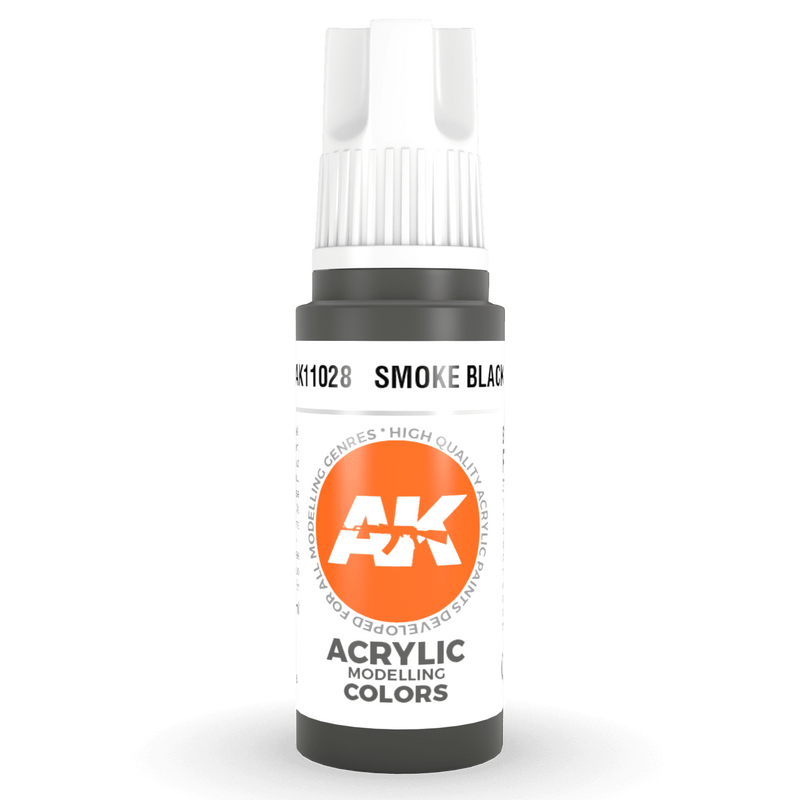 AK Interactive 3rd Gen Acrylic - Smoke Black 17ml AK11028