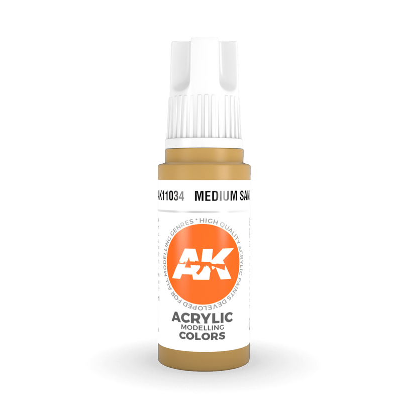 AK Interactive 3rd Gen Acrylic - Medium Sand 17ml AK11034