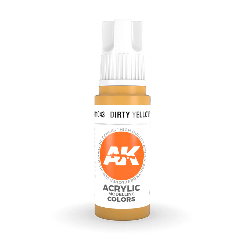 AK Interactive 3rd Gen Acrylic - Dirty Yellow 17ml AK11043