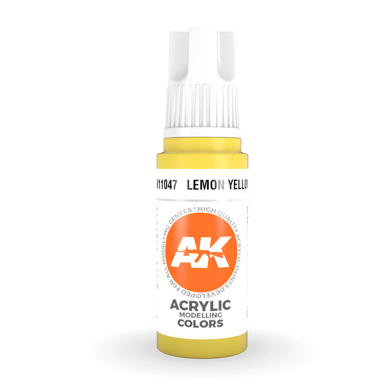 AK Interactive 3rd Gen Acrylic - Lemon Yellow 17ml AK11047