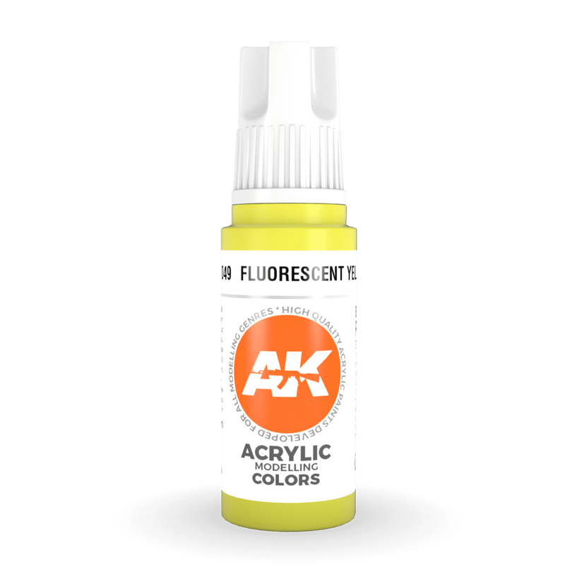 AK Interactive 3rd Gen Acrylic - Fluorescent Yellow 17ml AK11049