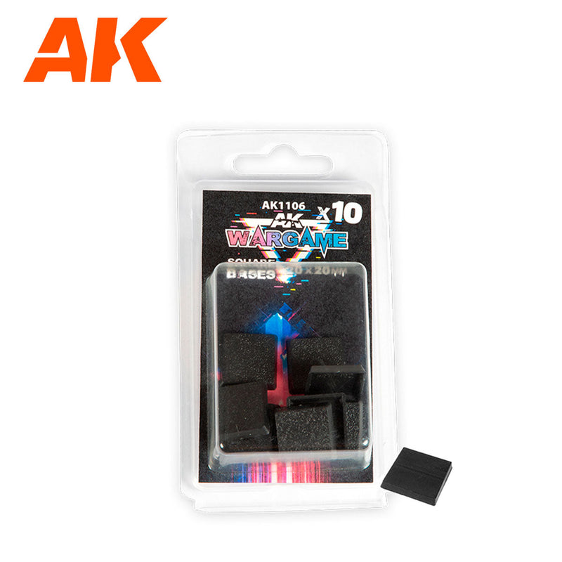 AK Interactive - Square Bases 20x20mm x 10