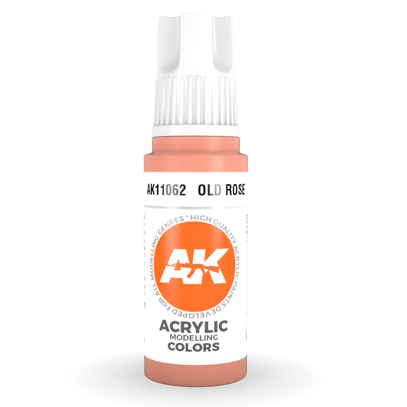 AK Interactive 3rd Gen Acrylic - Old Rose 17ml AK11062