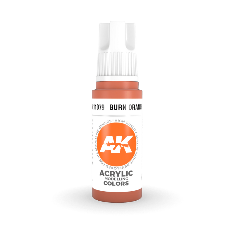 AK Interactive 3rd Gen Acrylic - Burn Orange 17ml AK11079