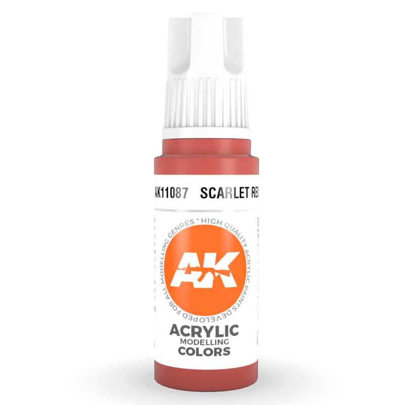 AK Interactive 3rd Gen Acrylic - Scarlet Red 17ml AK11087