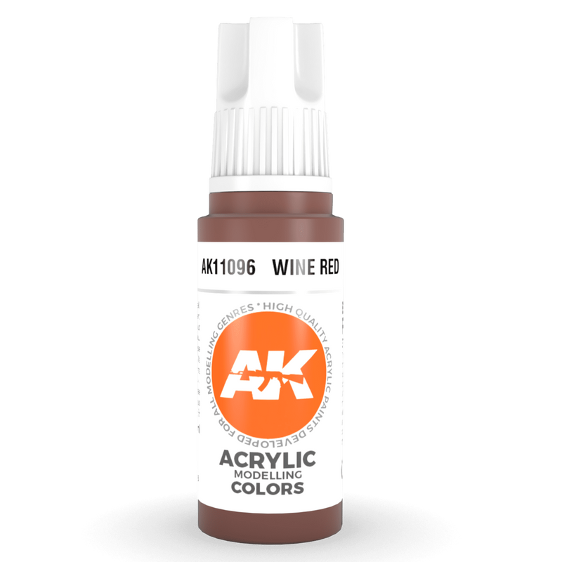 AK Interactive 3rd Gen Acrylic - Wine Red 17ml AK11096