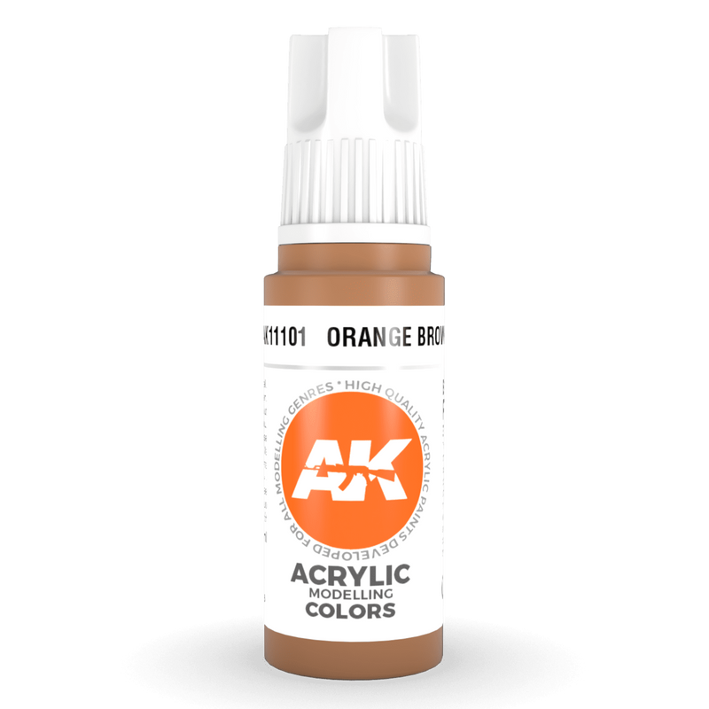 AK Interactive 3rd Gen Acrylic - Orange Brown 17ml AK11101