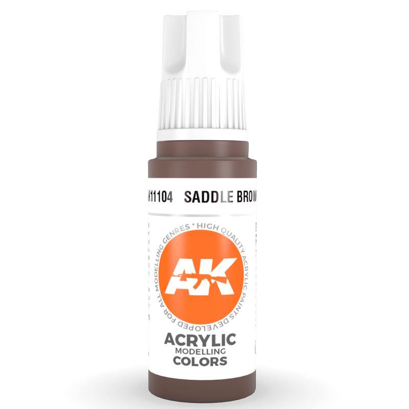 AK Interactive 3rd Gen Acrylic - Saddle Brown 17ml AK11104