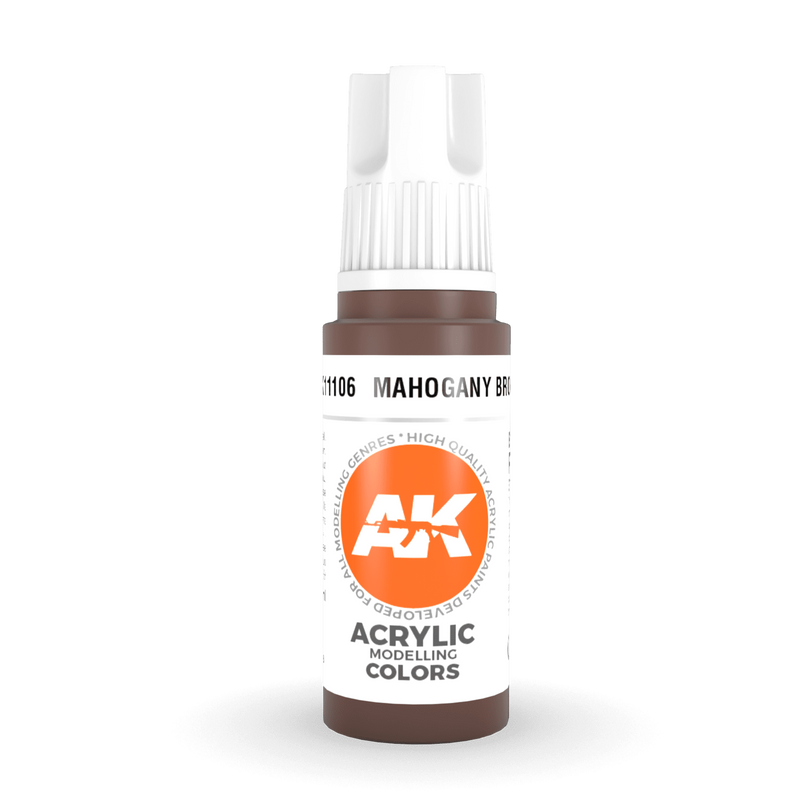 AK Interactive 3rd Gen Acrylic - Mahogany Brown 17ml AK11106