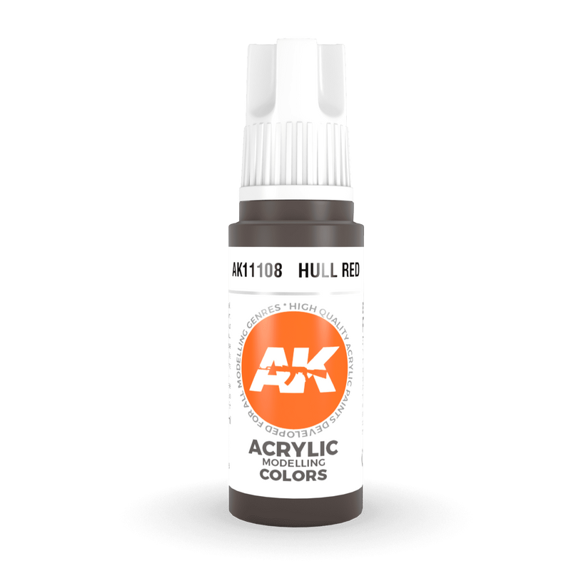 AK Interactive 3rd Gen Acrylic - Hull Red 17ml AK11108