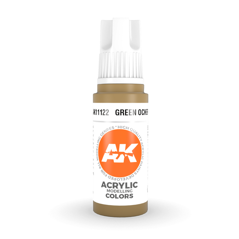 AK Interactive 3rd Gen Acrylic - Green Ocher 17ml AK11122