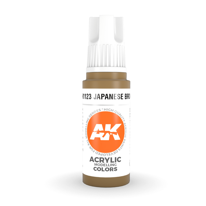 AK Interactive 3rd Gen Acrylic - Japanese Uniform Brown 17ml AK11123