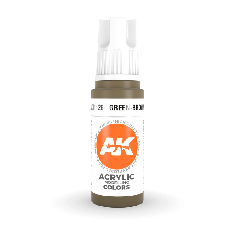 AK Interactive 3rd Gen Acrylic - Green-Brown 17ml AK11126