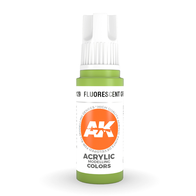 AK Interactive 3rd Gen Acrylic - Fluorescent Green 17ml AK11129