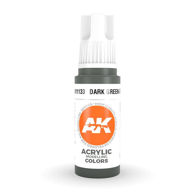 AK Interactive 3rd Gen Acrylic - Dark Green-Grey 17ml AK11133