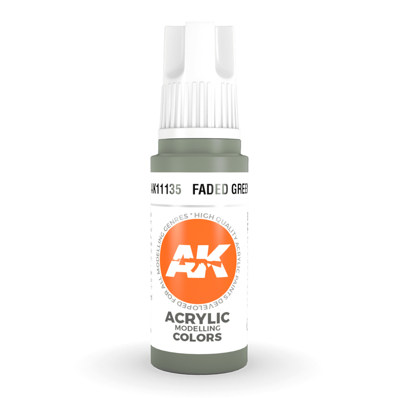 AK Interactive 3rd Gen Acrylic - Faded Green 17ml AK11135
