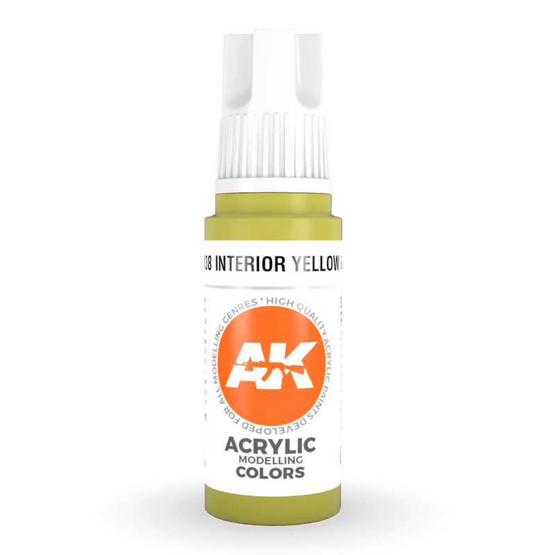 AK Interactive 3rd Gen Acrylic - Interior Yellow Green (was Pear Green) 17ml AK11138