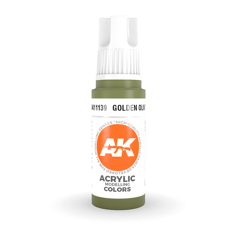 AK Interactive 3rd Gen Acrylic - Golden Olive 17ml AK11139