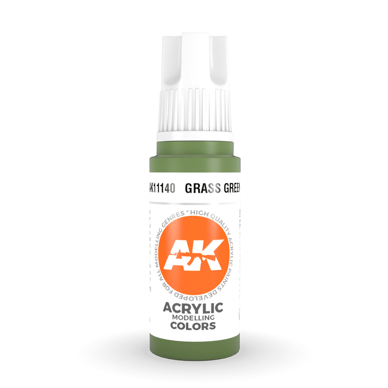 AK Interactive 3rd Gen Acrylic - Grass Green 17ml AK11140